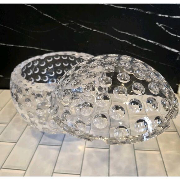 Mid-Century Modern Grainware Spherical Lucite Ice Bucket Golf Ball Cocktails GUC - Picture 6 of 16